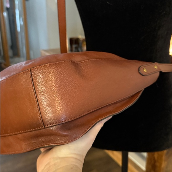 EUC Frye Olivia Large Leather Crossbody in Cognac Brown - Picture 10 of 13